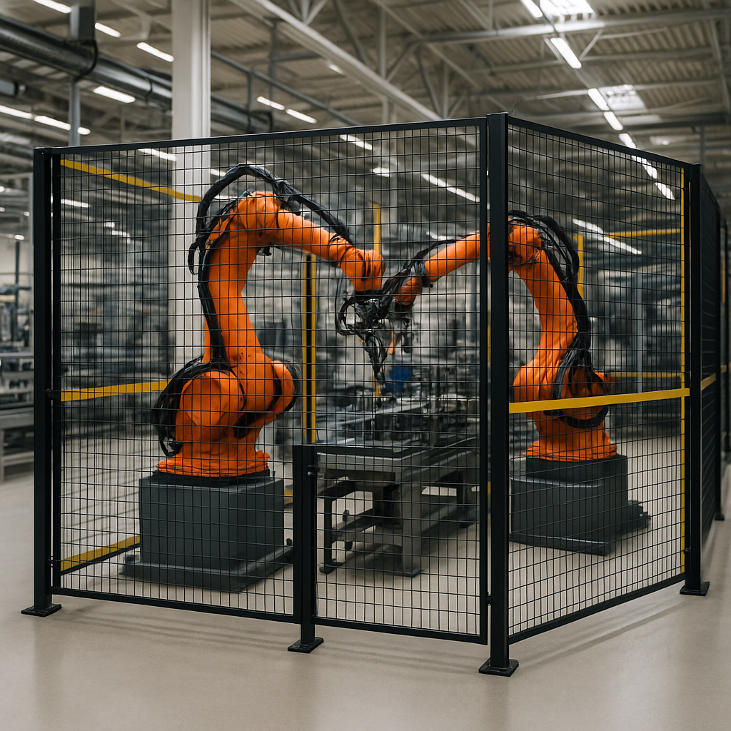 Safety Fence for Industrial Robots (MT-SFIR-004) | Metrotrek Manufacturing